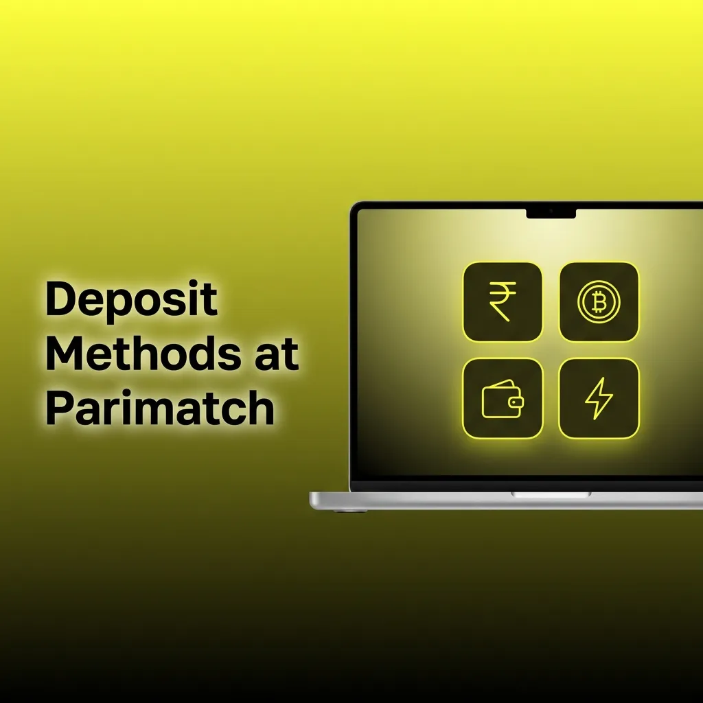 Parimatch deposit page showing payment options like UPI, Paytm, and PhonePe.