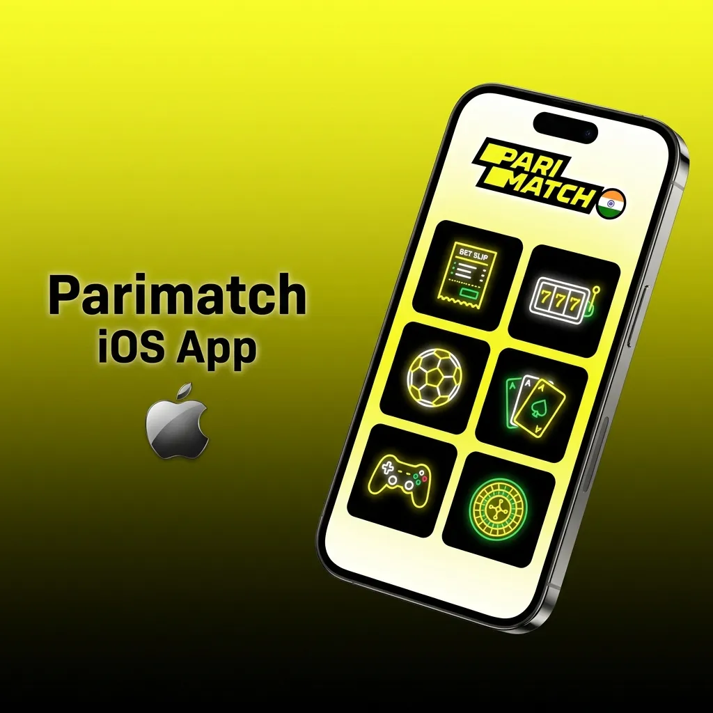 Parimatch iOS app interface displayed on iPhone and iPad screens.