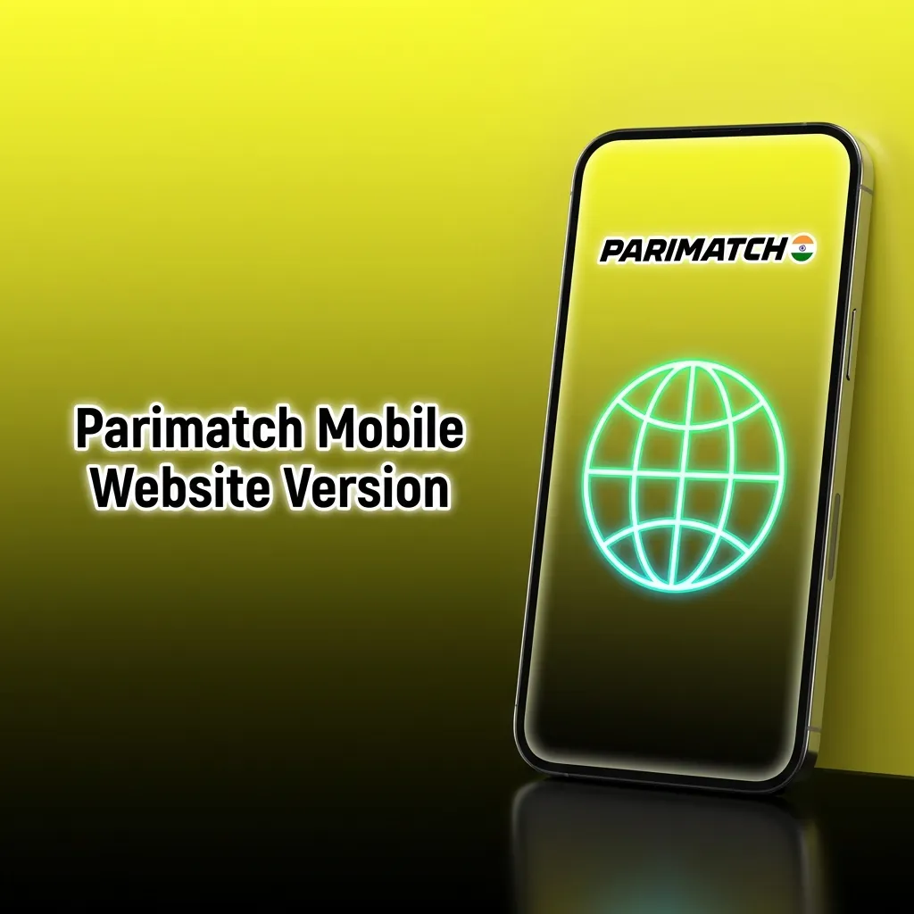 Parimatch mobile website interface on a smartphone for sports betting and casino games.