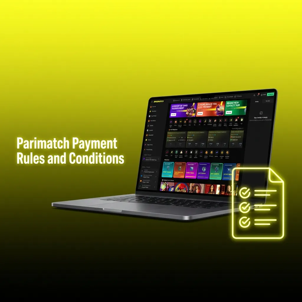Parimatch payment rules regarding verification, name matching, and withdrawal limits.