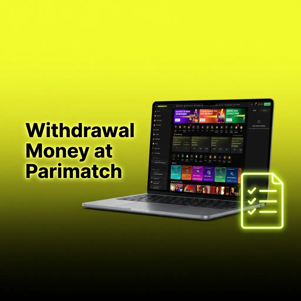 Parimatch withdrawal interface showing payment methods and amount fields.